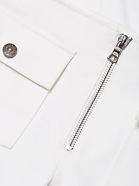 Azure Cropped Wide-Leg Pants