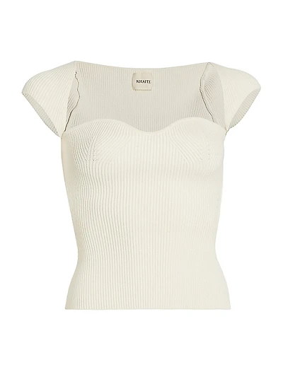 Ista Ribbed Corset Sweater