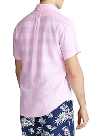 Classic-Fit Short-Sleeve Linen Shirt