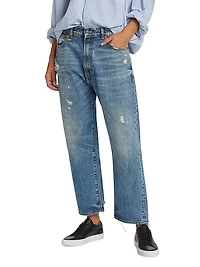 Distressed Boyfriend Jeans