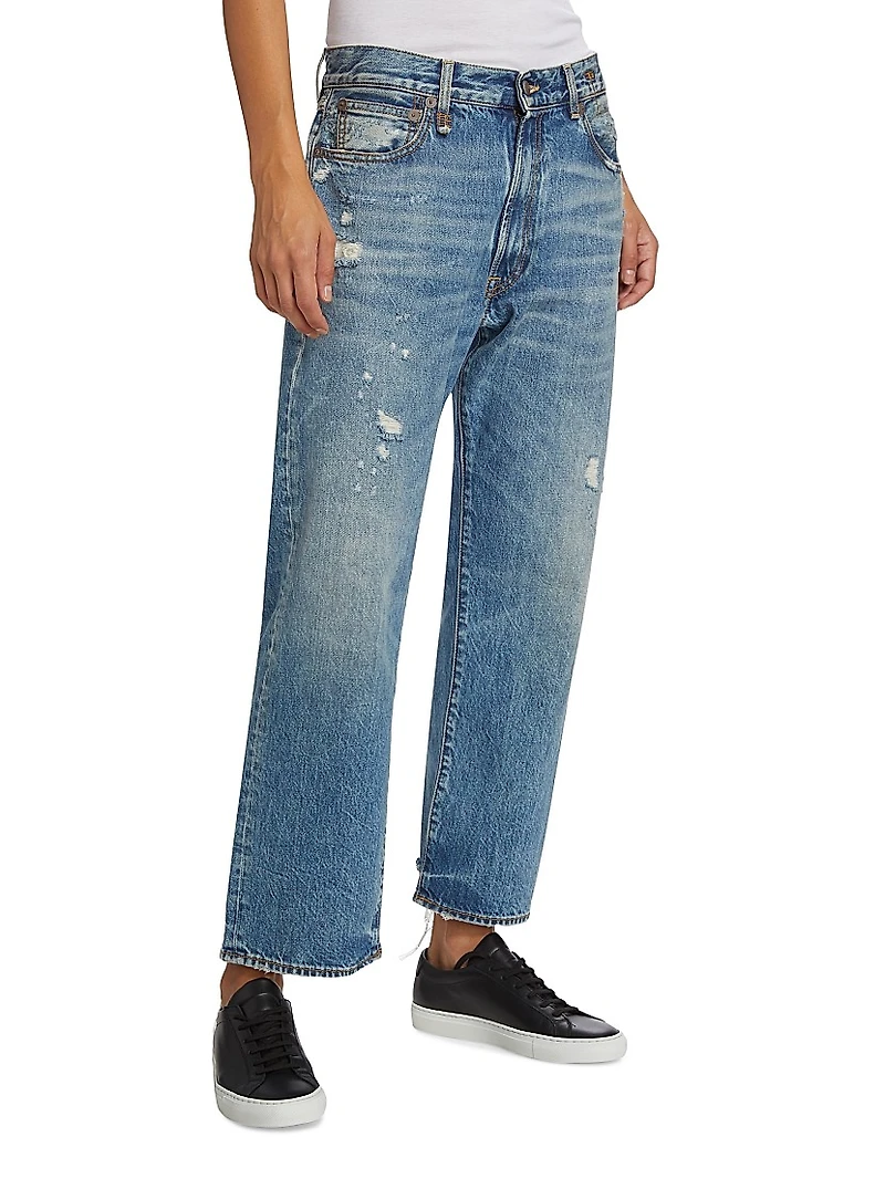 Distressed Boyfriend Jeans