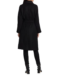 Manuela Icon Camel Hair Wool Wrap Coat