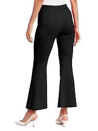 Pull-On Cropped Flare Pants