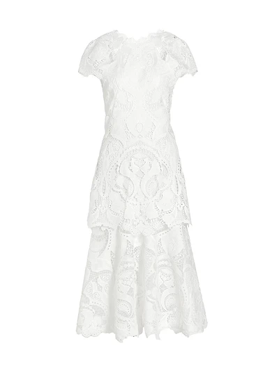 Laura Guipure Lace Midi-Dress