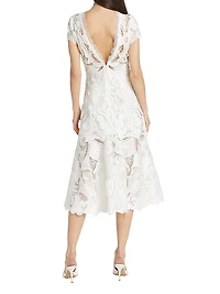Laura Guipure Lace Midi-Dress