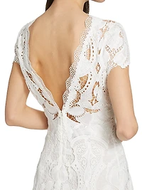 Laura Guipure Lace Midi-Dress