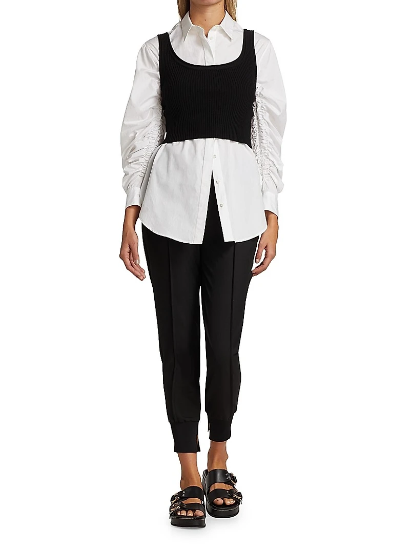 Gathered Sleeve Blouse