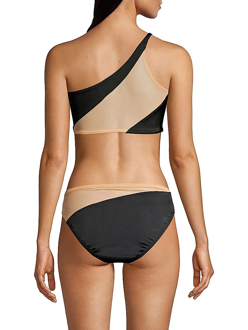 Snake Mesh Bikini Top