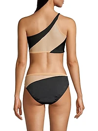 Snake Mesh Bikini Top