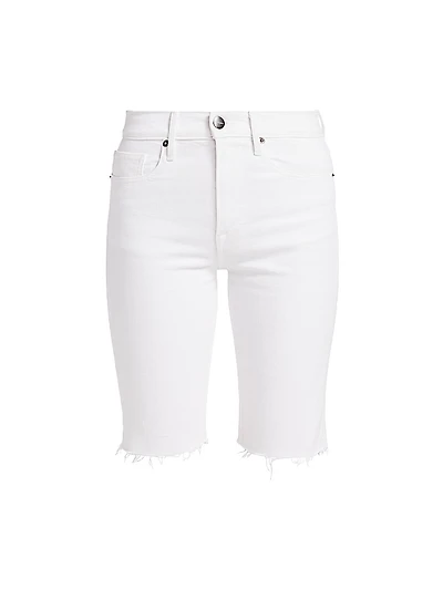 Le Vintage High-Rise Stretch Denim Bermuda Shorts