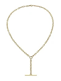 14K Yellow Gold Toggle Pendant Necklace