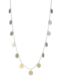 Classico Chimera Two-Tone Hammered Paillette Necklace