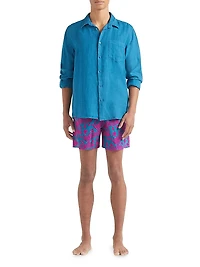 Long-Sleeve Linen Shirt