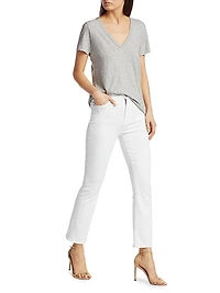 High-Rise Stretch Slim Kick-Flare Jeans
