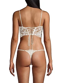 Beaded Long-Line Bra