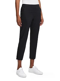 Treeca Linen Pull-On Crop Pants