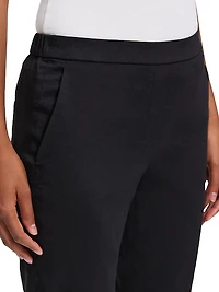 Treeca Linen Pull-On Crop Pants