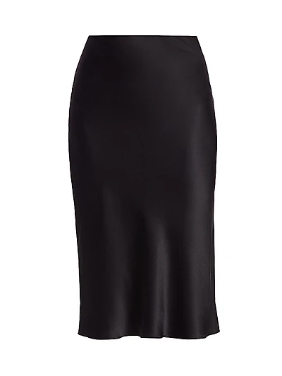 Perin Silk Midi Skirt