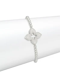 Petite Venetian Large Station 18K White Gold & Diamond Bracelet