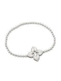 Petite Venetian Large Station 18K White Gold & Diamond Bracelet