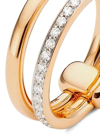 Iconica 18K Rose Gold & Diamond Ring