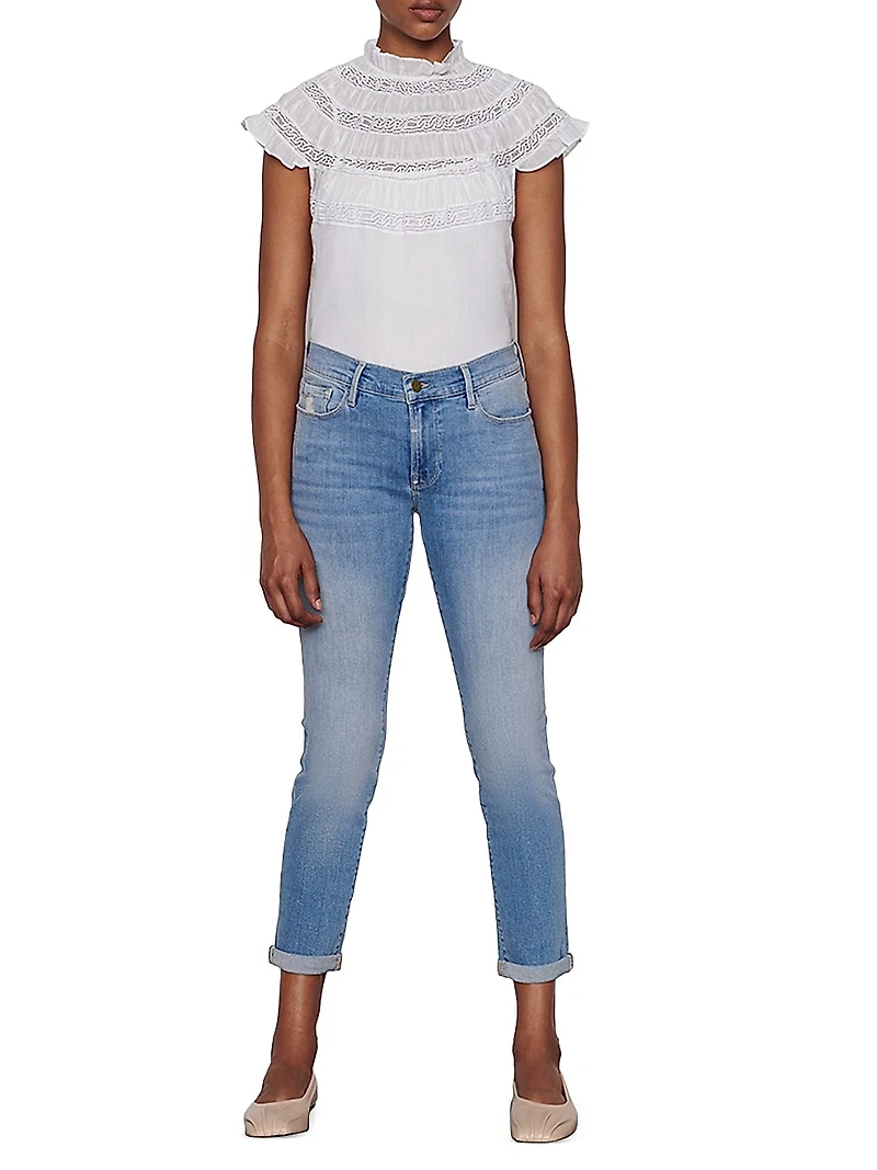 Le Garcon Mid-Rise Stretch Skinny Jeans