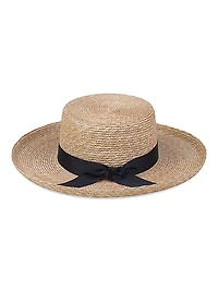 The Violette Straw Boater Hat