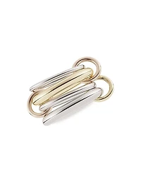 Cici Two-Tone Sterling Silver 5-Link Ring