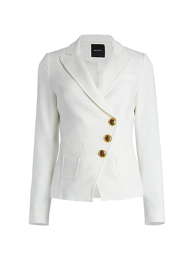 Single-Breasted Wrap Blazer