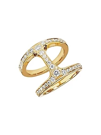 Dame Phantom 18K Gold & 0.79 TCW Diamond Ring