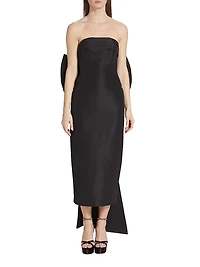 Margaret Bow Silk Dress