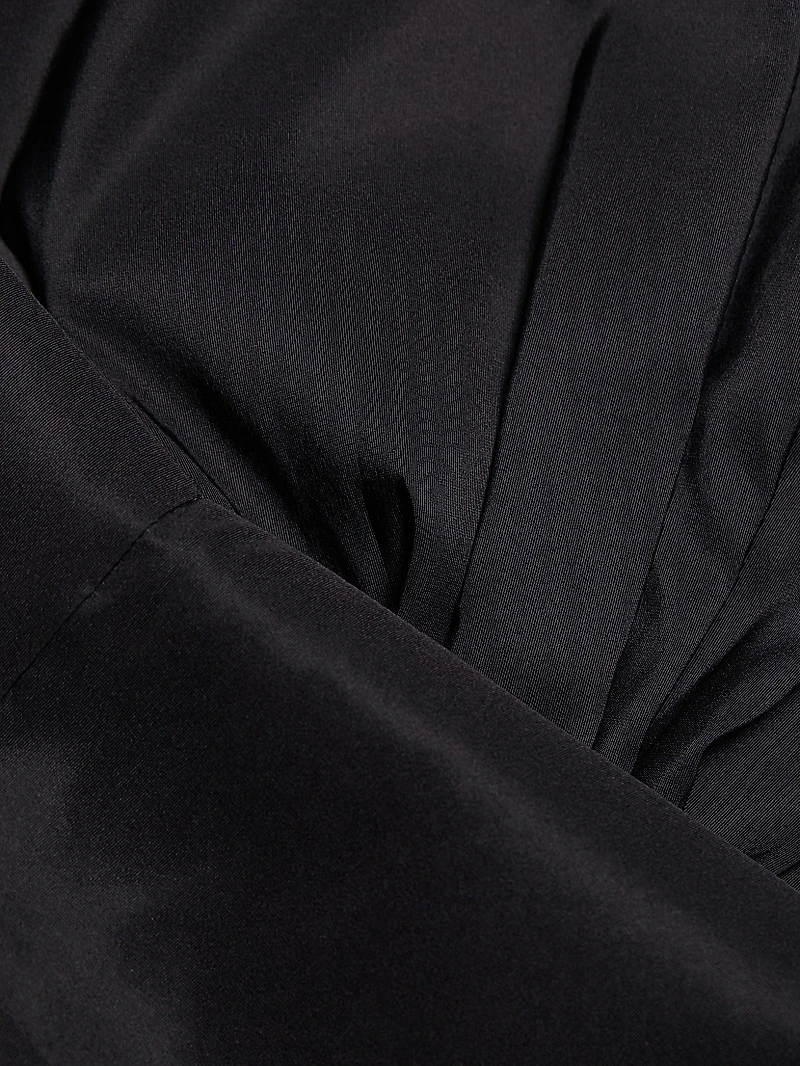 Margaret Bow Silk Dress