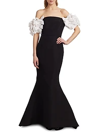 Cornelia Trumpet Silk Gown