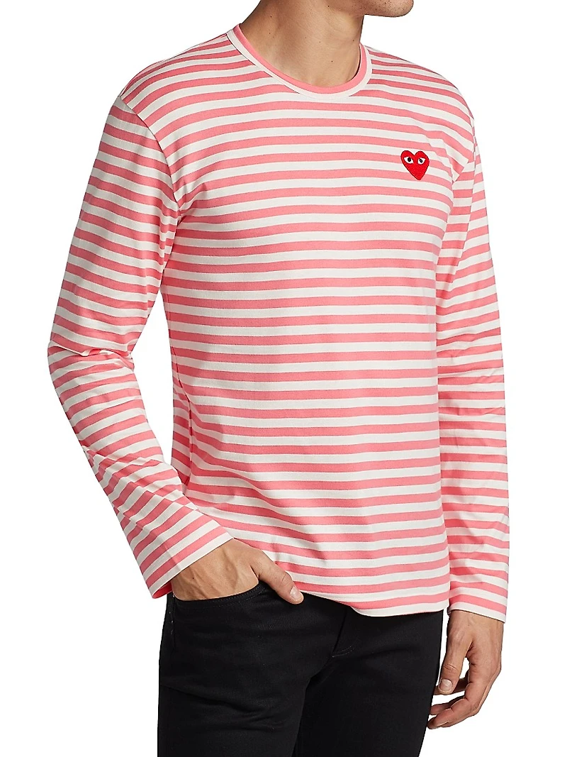 Striped Long-Sleeve Top