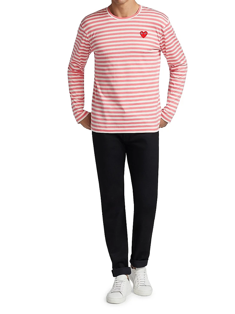 Striped Long-Sleeve Top