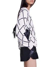 Diamond Pattern Knitted Cardigan