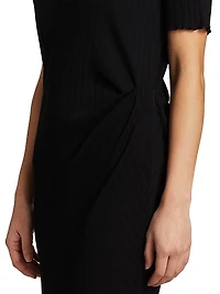 Retro Rib Polo Maxi Dress