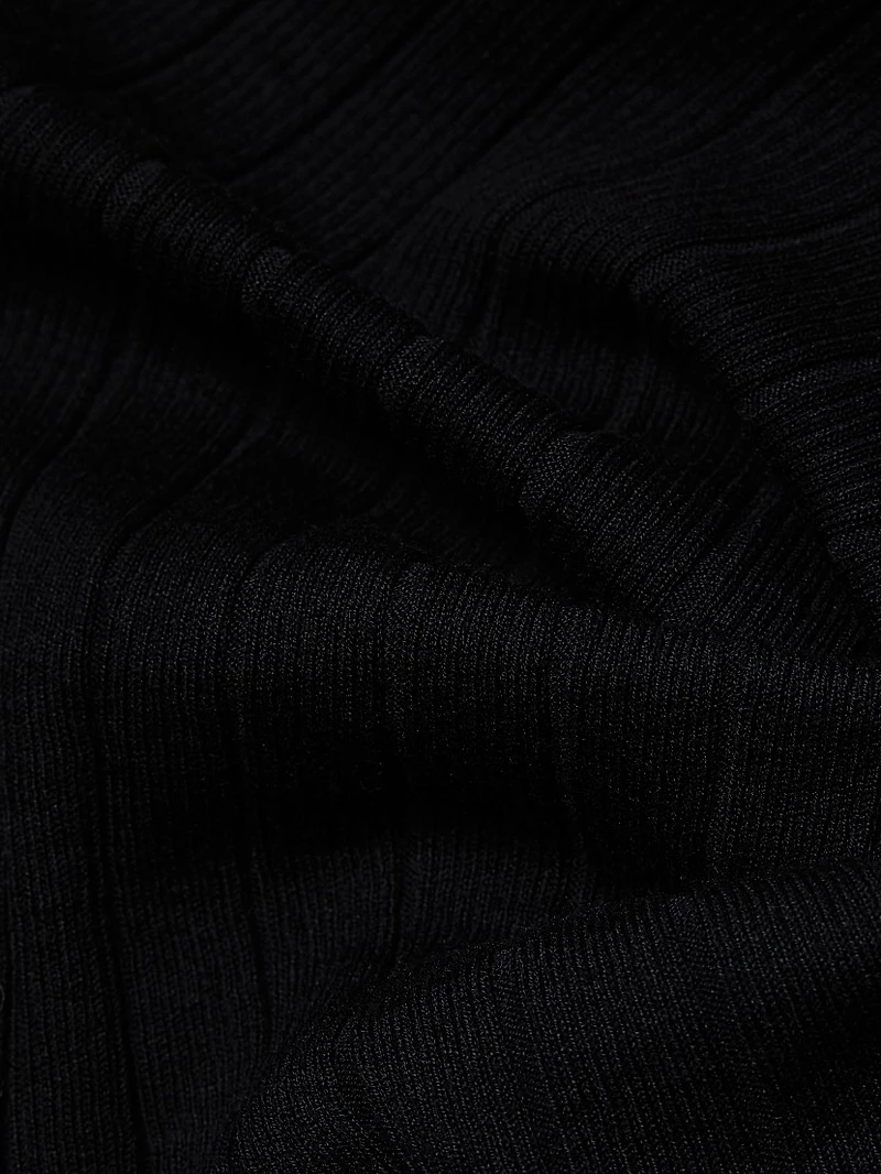 Retro Rib Polo Maxi Dress