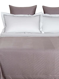 Lux Herringbone King Coverlet
