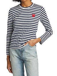 Long-Sleeve Striped T-Shirt