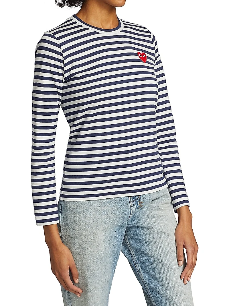 Long-Sleeve Striped T-Shirt