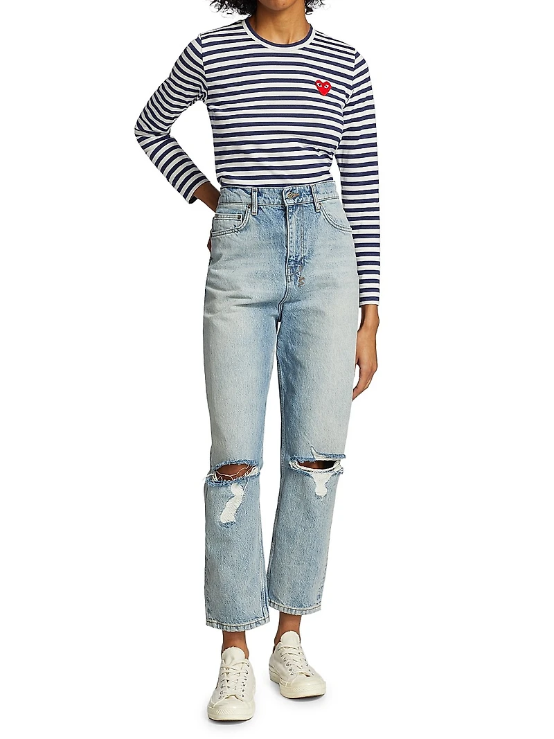 Long-Sleeve Striped T-Shirt