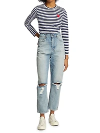 Long-Sleeve Striped T-Shirt