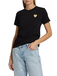Embroidered Heart T-Shirt