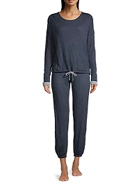 The Malibu 2-Piece Crinkle Jersey Sweatshirt & Sweatpants Set