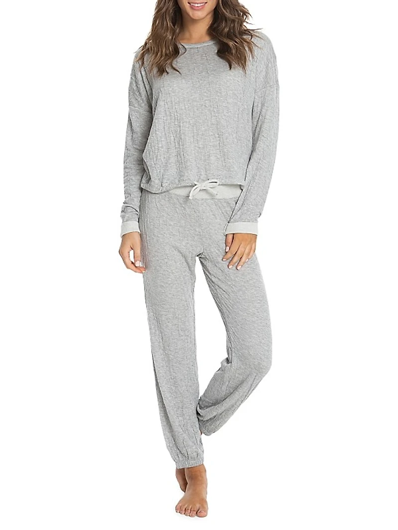 The Malibu 2-Piece Crinkle Jersey Sweatshirt & Sweatpants Set