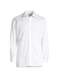 Hidden Placket Formal Shirt