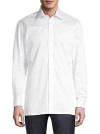 Hidden Placket Formal Shirt