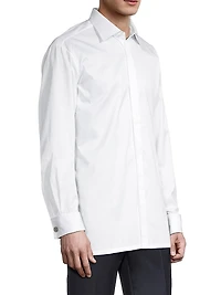 Hidden Placket Formal Shirt