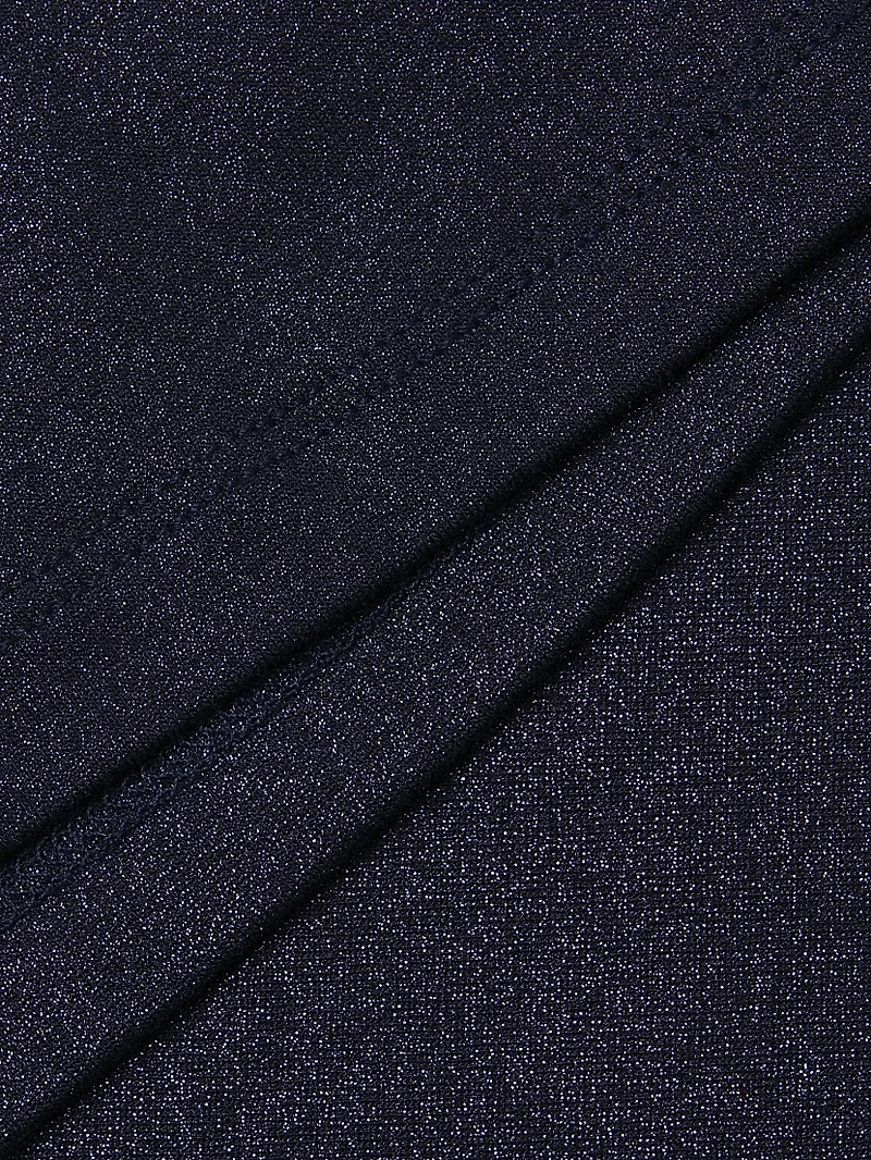 Soft Touch Metallic Turtleneck